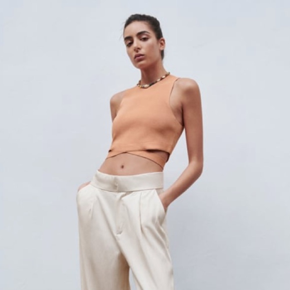 Zara Cut Out Knit Top